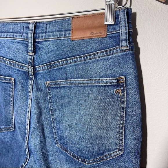 Madewell 9" High-Rise Skinny Exposed Button Fly Dark Wash Stretch Denim Jeans 28 - Picture 5 of 14